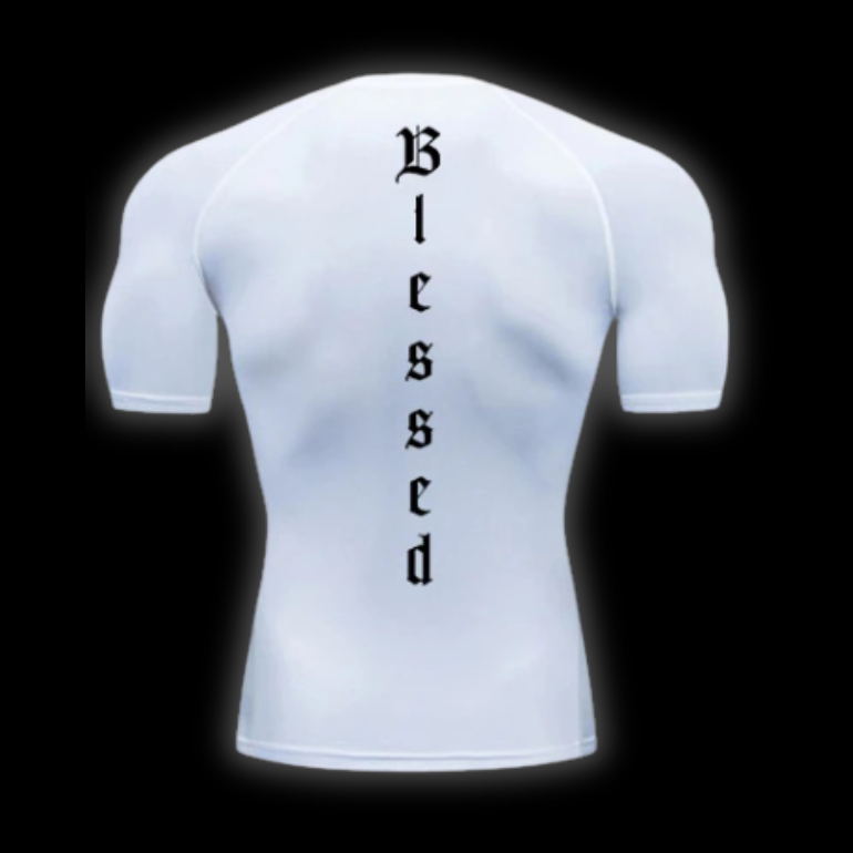 LuxCrux™ Blessed Short-Sleeved Compression Shirt