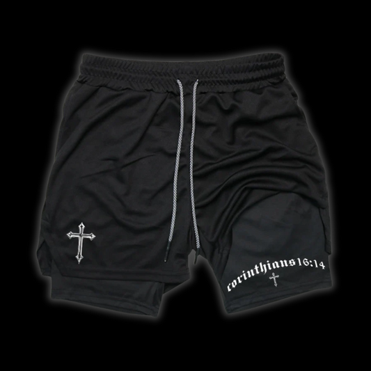 LuxCrux™ Corinthians 16:14 Shorts