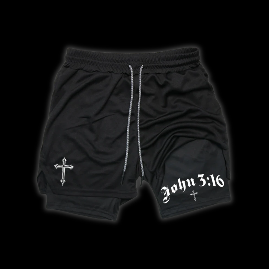 LuxCrux™ John 3:16 Shorts