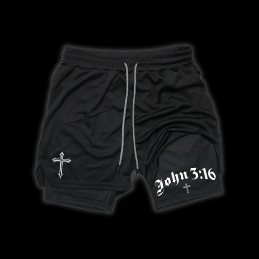 LuxCrux™ John 3:16 Shorts