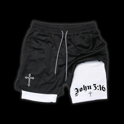 LuxCrux™ John 3:16 Shorts