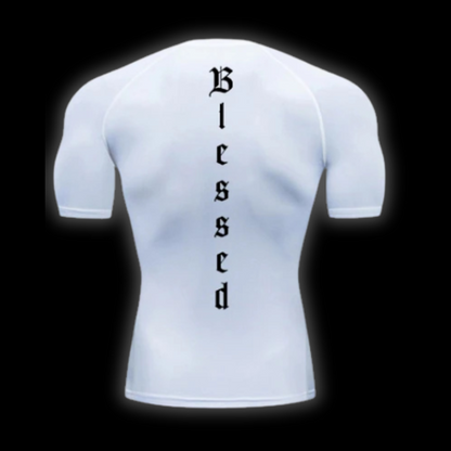 LuxCrux™ Blessed Short-Sleeved Compression Shirt