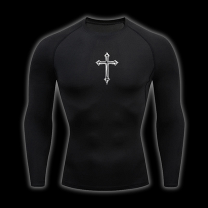 LuxCrux™ Neon Long-Sleeved Compression Shirt