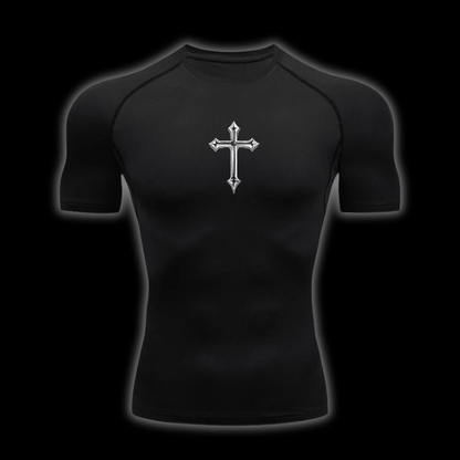 LuxCrux™ Neon Short-Sleeved Compression Shirt