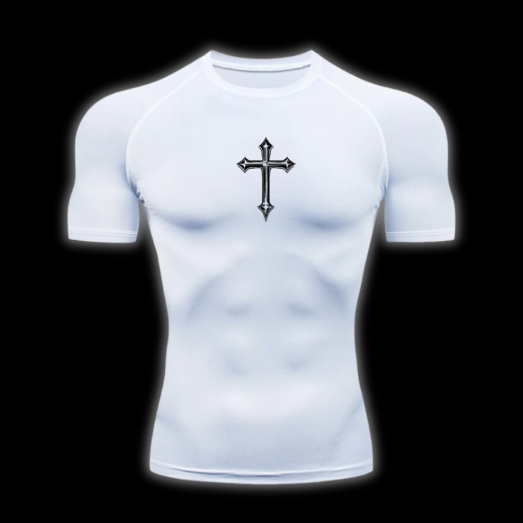LuxCrux™ Neon Short-Sleeved Compression Shirt