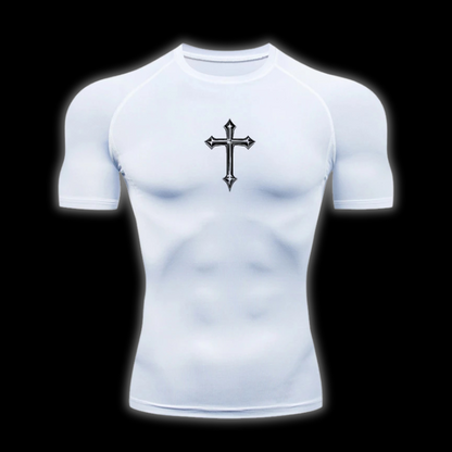 LuxCrux™ Neon Short-Sleeved Compression Shirt