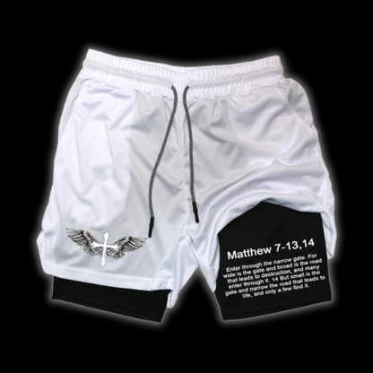 LuxCrux™ Matthew 7:13 Shorts