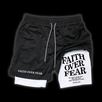LuxCrux™ Faith Over Fear Shorts