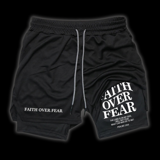 LuxCrux™ Faith Over Fear Shorts